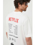 Lacoste Bavlněné tričko x Netflix bílá barva TH7343-70V - Pepit.cz