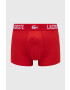 Lacoste Boxerky 3-pack pánské červená barva - Pepit.cz