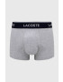 Lacoste Boxerky (3-pak) pánské šedá barva 5H3389-NUA - Pepit.cz