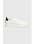 Lauren Ralph Lauren Kožené sneakers boty Angeline bílá barva 802904433001 - Pepit.cz