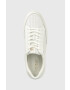 Lauren Ralph Lauren Kožené sneakers boty Hailey bílá barva 802904467001 - Pepit.cz