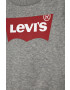 Levi's Dětská mikina šedá barva s potiskem - Pepit.cz