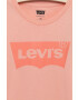 Levi's Dětské bavlněné tričko růžová barva - Pepit.cz