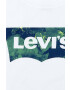 Levi's Dětské bavlněné tričko bílá barva s potiskem - Pepit.cz