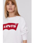 Levi's Mikina dámská bílá barva hladká 18686.0011-Neutrals - Pepit.cz