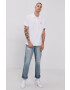 Levi's Polo tričko pánské bílá barva hladké 35883.0003-Neutrals - Pepit.cz