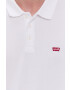 Levi's Polo tričko pánské bílá barva hladké 35883.0003-Neutrals - Pepit.cz