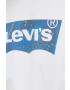 Levi's Bavlněné tričko bílá barva s potiskem - Pepit.cz