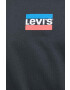 Levi's Bavlněné tričko s dlouhým rukávem šedá barva s potiskem - Pepit.cz