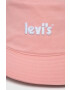 Levi's Dětský klobouk růžová barva bavlněný - Pepit.cz