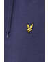 Lyle & Scott Bavlněná mikina pánská růžová barva hladká - Pepit.cz