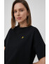 Lyle & Scott Bavlněné tričko černá barva - Pepit.cz