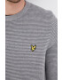 Lyle & Scott Bavlněný svetr pánský šedá barva lehký - Pepit.cz