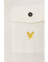 Lyle & Scott Polo tričko pánské krémová barva hladké - Pepit.cz