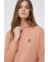 Lyle & Scott Svetr z vlněné směsi dámský oranžová barva lehký - Pepit.cz