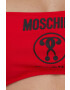 Moschino Underwear Plavková podprsenka červená barva měkký košík - Pepit.cz