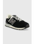 New Balance Kožené sneakers boty U574bk2 černá barva U574BK2-BK2 - Pepit.cz