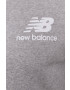 New Balance Mikina MJ03558AG pánská šedá barva s potiskem - Pepit.cz