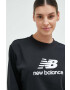 New Balance Mikina dámská černá barva s potiskem WT31532BK-2BK - Pepit.cz