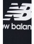 New Balance Mikina pánská černá barva s kapucí s potiskem MT31537BK-7BK - Pepit.cz