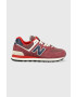 New Balance Sneakers boty U574RX2 vínová barva U574RX2-RX2 - Pepit.cz