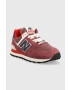 New Balance Sneakers boty U574RX2 vínová barva U574RX2-RX2 - Pepit.cz