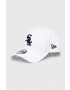 New Era Bavlněná baseballová čepice bílá barva s aplikací CHICAGO WHITE SOX - Pepit.cz