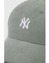 New Era Manšestrová kšiltovka zelená barva NEW YORK YANKEES - Pepit.cz