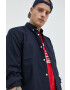 Only & Sons Bavlněné tričko tmavomodrá barva slim s límečkem button-down - Pepit.cz