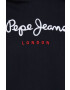 Pepe Jeans Bavlněná mikina dámská černá barva s aplikací - Pepit.cz