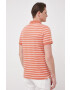 Pepe Jeans Bavlněné polo tričko Pepe Stripes oranžová barva - Pepit.cz