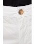 Pepe Jeans Bavlněné šortky Balboa Short dámské bílá barva hladké medium waist - Pepit.cz