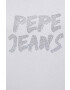 Pepe Jeans Bavlněné tričko bílá barva - Pepit.cz