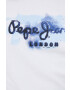 Pepe Jeans Bavlněné tričko bílá barva - Pepit.cz