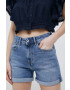 Pepe Jeans Džínové šortky Mary dámské hladké high waist - Pepit.cz