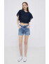 Pepe Jeans Džínové šortky Mary dámské hladké high waist - Pepit.cz