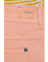 Pepe Jeans Kraťasy Siouxie dámské oranžová barva hladké medium waist - Pepit.cz