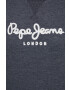 Pepe Jeans Mikina dámská šedá barva s aplikací - Pepit.cz