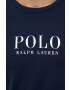 Polo Ralph Lauren Bavlněné pyžamové tričko tmavomodrá barva s potiskem - Pepit.cz