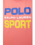 Polo Ralph Lauren Bavlněné tričko růžová barva - Pepit.cz