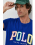 Polo Ralph Lauren Bavlněné tričko béžová barva - Pepit.cz