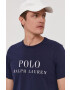 Polo Ralph Lauren Tričko pánské tmavomodrá barva s potiskem - Pepit.cz