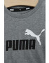 Puma Dětské bavlněné tričko ESS+ 2 Col Logo Tee B šedá barva s potiskem - Pepit.cz