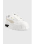 Puma Dětské kožené sneakers boty Mayze Stack Jr bílá barva - Pepit.cz