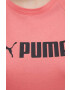 Puma Tréninkové tričko Fit Logo růžová barva - Pepit.cz