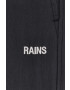 Rains Kalhoty 18700 Woven Pants Regular černá barva jednoduché high waist 18700.01-Black - Pepit.cz