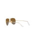 Ray-Ban Dětské sluneční brýle Junior Aviator hnědá barva 0RJ9506S-Polarized - Pepit.cz