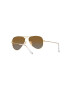 Ray-Ban Dětské sluneční brýle Junior Aviator hnědá barva 0RJ9506S-Polarized - Pepit.cz