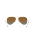 Ray-Ban Dětské sluneční brýle Junior Aviator hnědá barva 0RJ9506S-Polarized - Pepit.cz