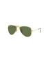 Ray-Ban Dětské sluneční brýle Junior Aviator zelená barva 0RJ9506S-Polarized - Pepit.cz